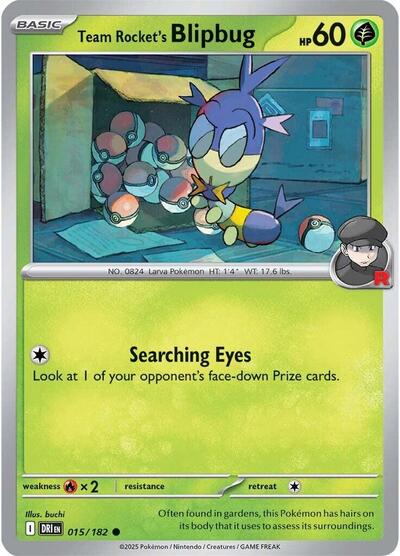 Team Rocket's Blipbug (SV10: Destined Rivals) Near Mint Reverse Holofoil