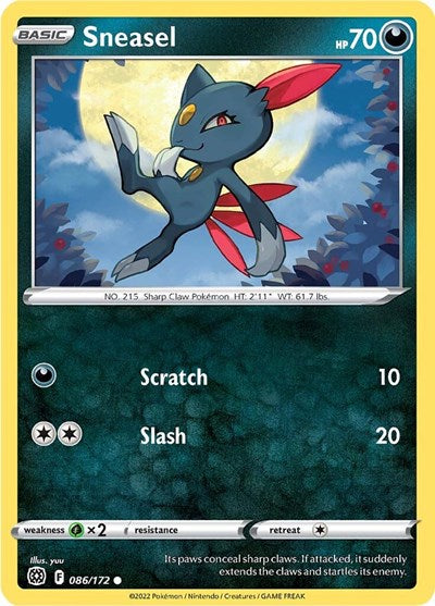 Sneasel (SWSH09: Brilliant Stars) Near Mint