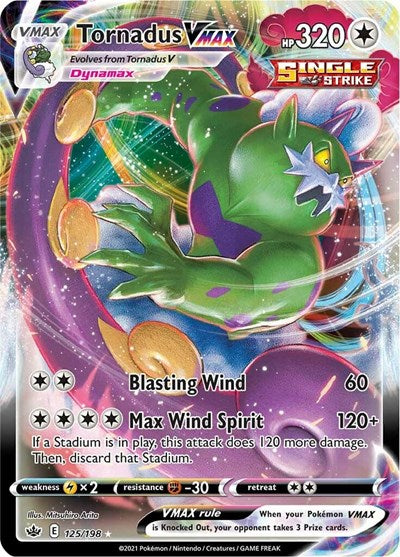 Tornadus VMAX (SWSH06: Chilling Reign) Near Mint
