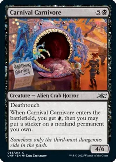 Carnival Carnivore (Unfinity) Light Play Foil