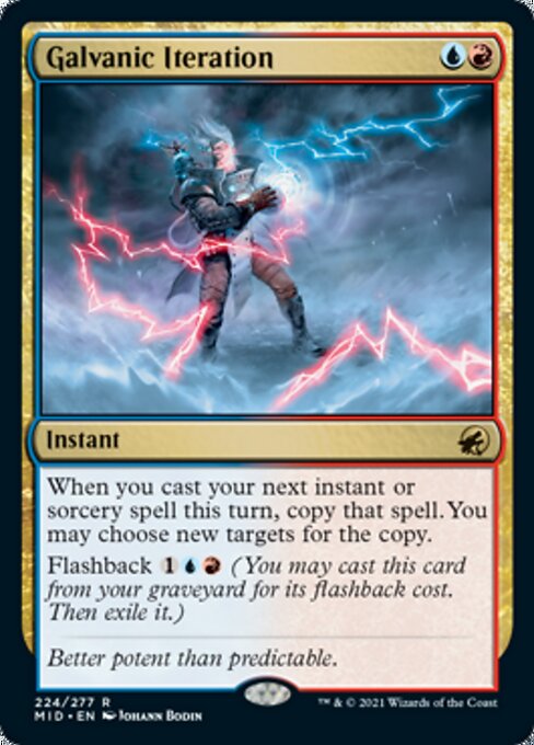 Galvanic Iteration (Innistrad: Midnight Hunt) Light Play Foil