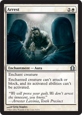 Arrest (Return to Ravnica) Light Play Foil