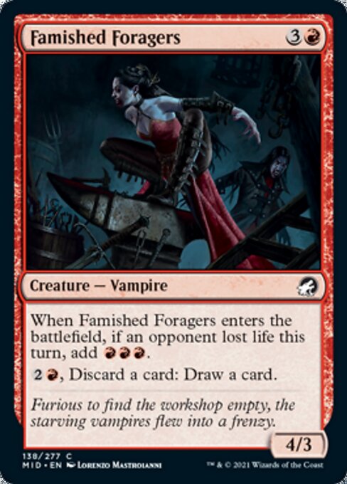 Famished Foragers (Innistrad: Midnight Hunt) Light Play Foil