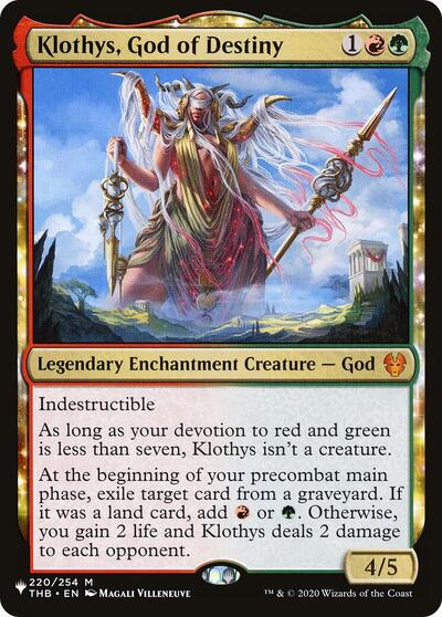 Klothys, God of Destiny (The List) Near Mint