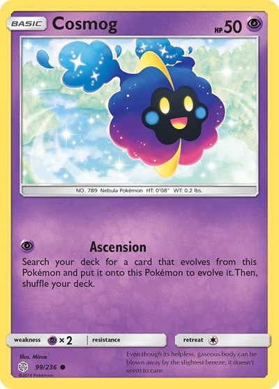 Cosmog - 99 (SM - Cosmic Eclipse) Near Mint