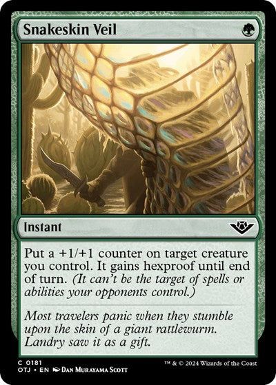 Snakeskin Veil (Outlaws of Thunder Junction) Light Play Foil