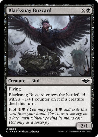 Blacksnag Buzzard (Outlaws of Thunder Junction) Light Play Foil