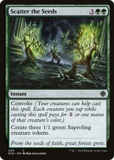Scatter the Seeds (Commander 2022 Starter Decks) Light Play