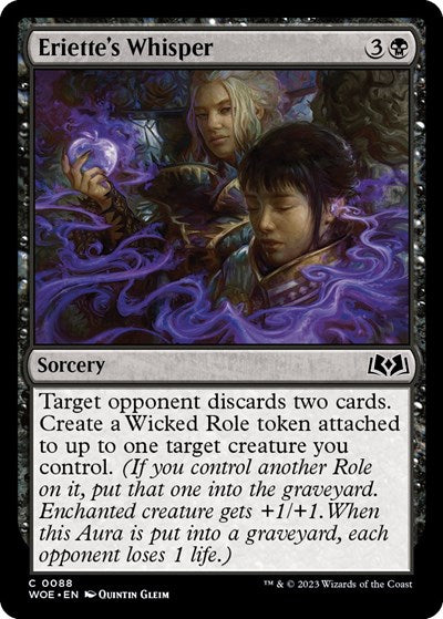 Eriette's Whisper (Wilds of Eldraine) Light Play Foil