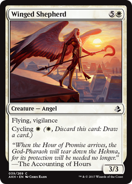 Winged Shepherd (Amonkhet) Light Play Foil