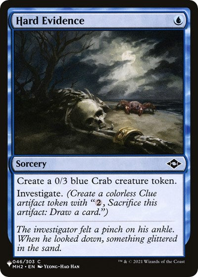 Hard Evidence (The List) Near Mint