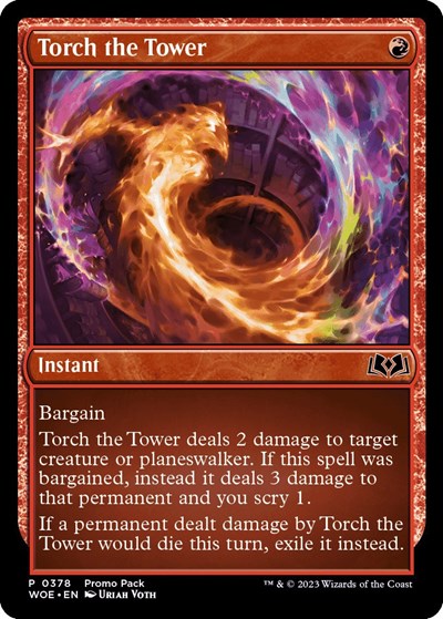 Torch the Tower (Promo Pack: Wilds of Eldraine) Light Play