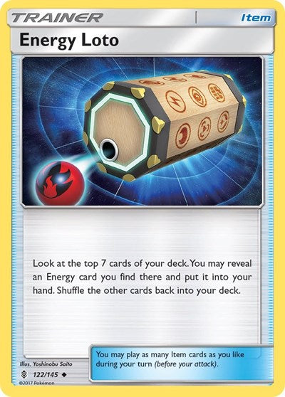 Energy Loto (SM - Guardians Rising) Near Mint Reverse Holofoil