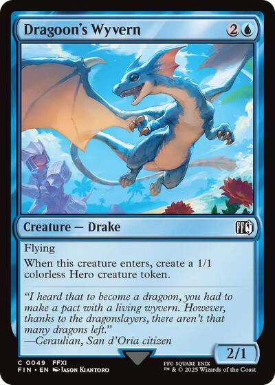 Dragoon's Wyvern (Universes Beyond: FINAL FANTASY) Near Mint Foil
