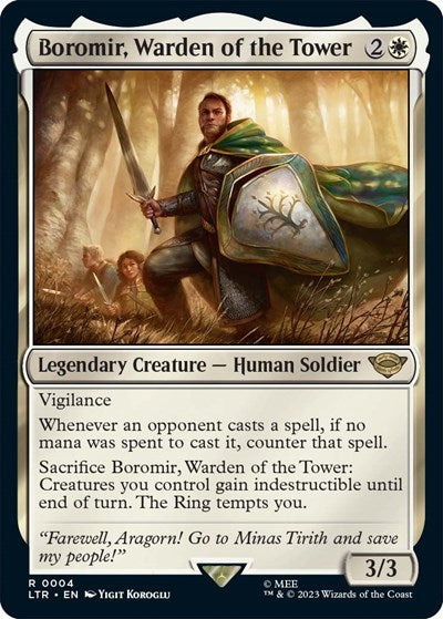 Boromir, Warden of the Tower (Universes Beyond: The Lord of the Rings: Tales of Middle-earth) Near Mint Foil