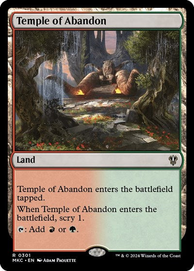 Temple of Abandon (Commander: Murders at Karlov Manor) Light Play