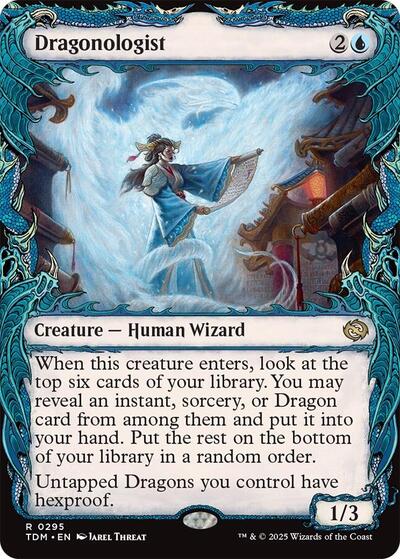 Dragonologist (Showcase) (Tarkir: Dragonstorm) Near Mint Foil
