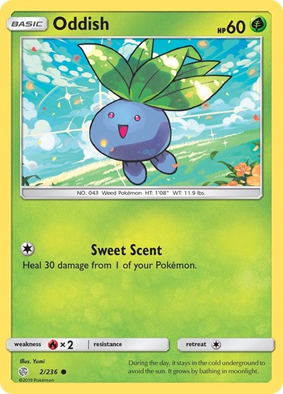 Oddish (SM - Cosmic Eclipse) Near Mint Reverse Holofoil