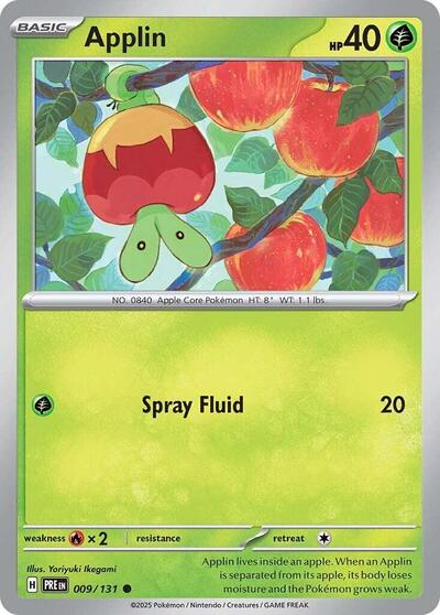 Applin (SV: Prismatic Evolutions) Near Mint Reverse Holofoil