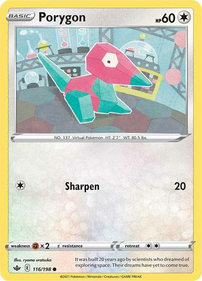 Porygon (SWSH06: Chilling Reign) Near Mint Reverse Holofoil