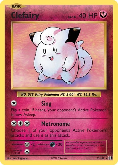 Clefairy (XY - Evolutions) Light Play Holofoil