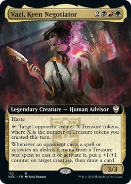Vazi, Keen Negotiator (Extended Art) (Commander: Streets of New Capenna) Light Play