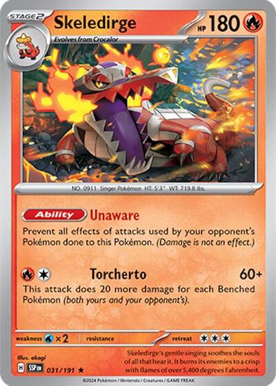 Skeledirge (SV08: Surging Sparks) Near Mint Holofoil