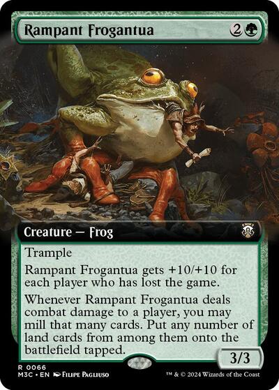 Rampant Frogantua (Extended Art) (Commander: Modern Horizons 3) Near Mint