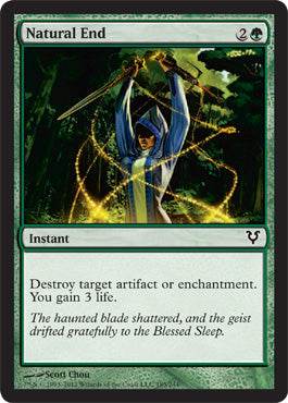 Natural End (Avacyn Restored) Light Play Foil