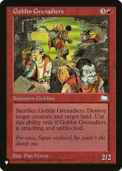 Goblin Grenadiers (The List) Near Mint