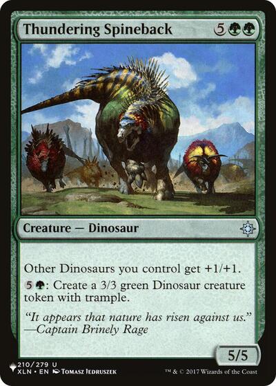 Thundering Spineback (The List) Near Mint