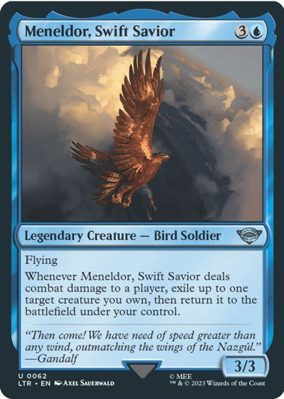 Meneldor, Swift Savior (Universes Beyond: The Lord of the Rings: Tales of Middle-earth) Near Mint Foil
