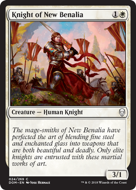 Knight of New Benalia (Dominaria) Light Play Foil