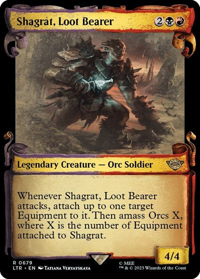 Shagrat, Loot Bearer (Showcase Scrolls) (Universes Beyond: The Lord of the Rings: Tales of Middle-earth) Near Mint Foil