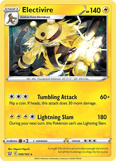 Electivire (SWSH05: Battle Styles) Near Mint Reverse Holofoil