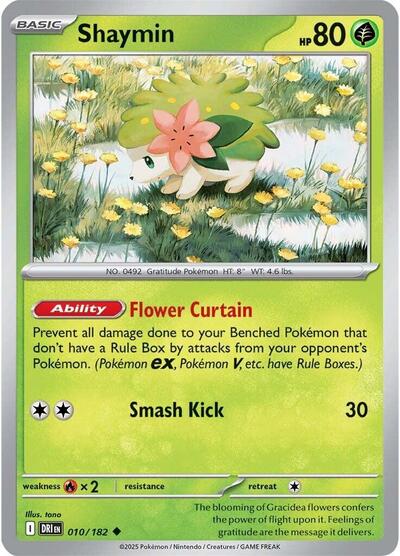 Shaymin - 010 (SV10: Destined Rivals) Near Mint Reverse Holofoil