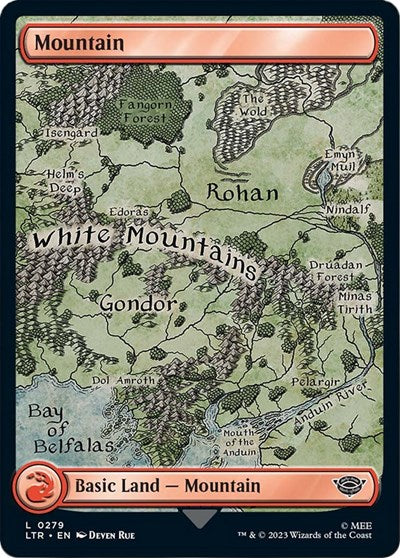 Mountain (0279) (Universes Beyond: The Lord of the Rings: Tales of Middle-earth) Light Play