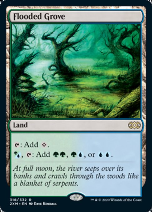Flooded Grove (Double Masters) Light Play