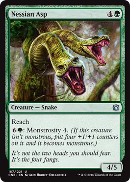 Nessian Asp (Conspiracy: Take the Crown) Light Play Foil