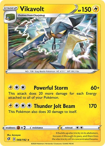 Vikavolt (SWSH02: Rebel Clash) Near Mint Holofoil