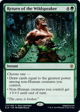 Return of the Wildspeaker (Throne of Eldraine) Light Play Foil
