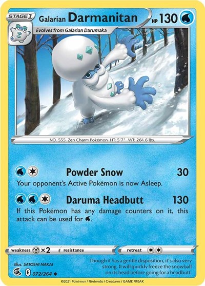 Galarian Darmanitan (SWSH08: Fusion Strike) Near Mint