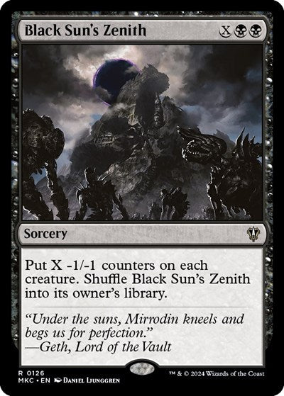 Black Sun's Zenith (Commander: Murders at Karlov Manor) Near Mint