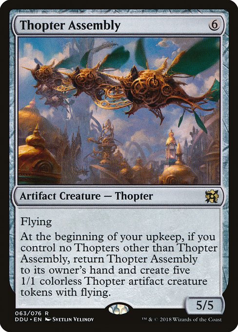 Thopter Assembly (Duel Decks: Elves vs Inventors) Light Play