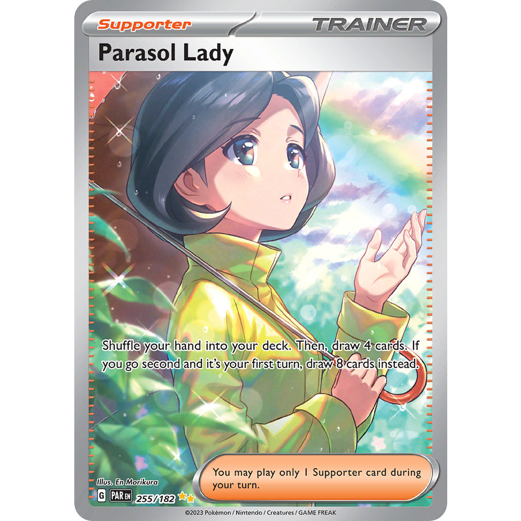 Parasol Lady - 255 (Scarlet and Violet: Paradox Rift) Near Mint Holofoil