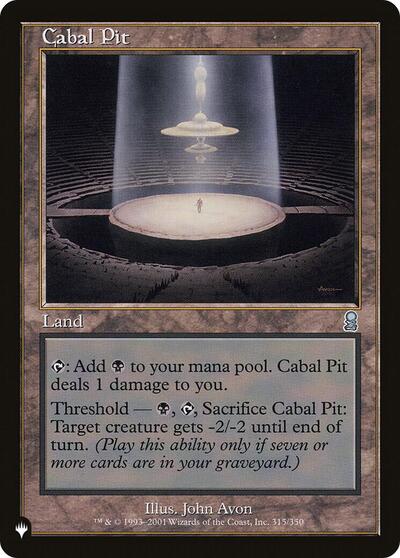 Cabal Pit (The List) Near Mint