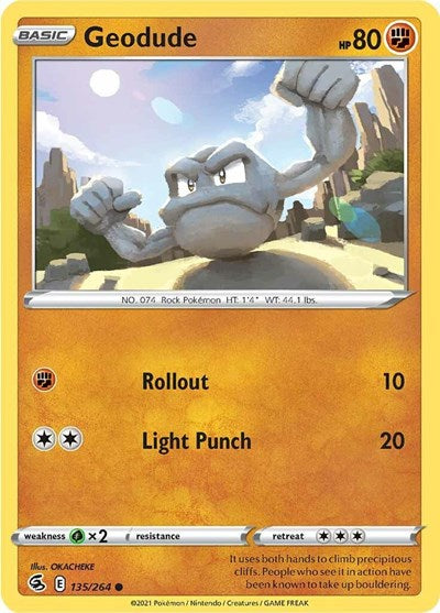 Geodude (SWSH08: Fusion Strike) Near Mint
