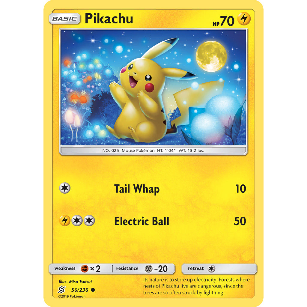 Pikachu (56) (SM - Unified Minds) Near Mint Reverse Holofoil