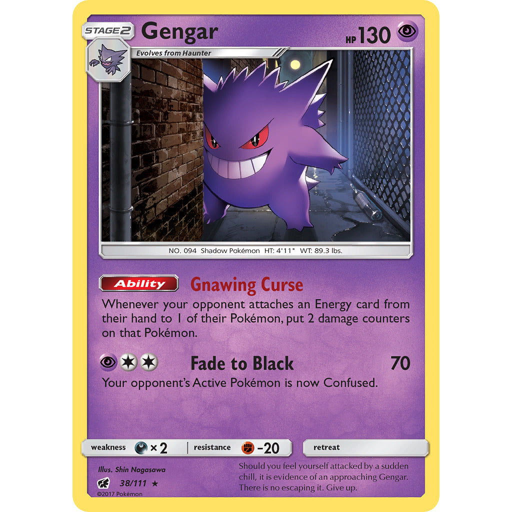 Gengar (SM - Crimson Invasion) Near Mint Reverse Holofoil