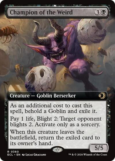 Champion of the Weird (Extended Art) (Lorwyn Eclipsed) Near Mint